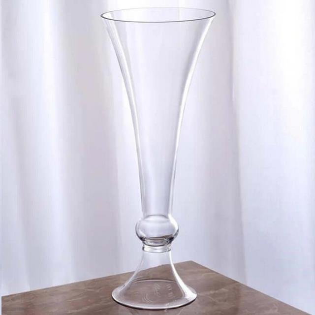 Rental store for VASE GLASS TRUMPET CRYSTAL BALL 32” TALL in Tacoma WA